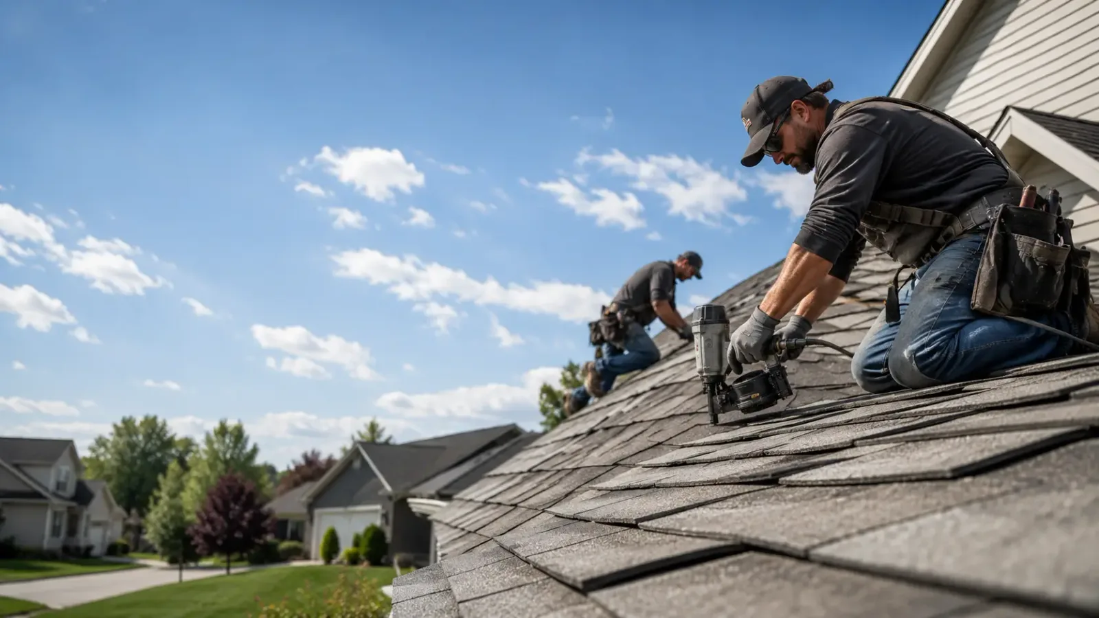 Storm Damage Roof Repair in Bluffs, IL near me